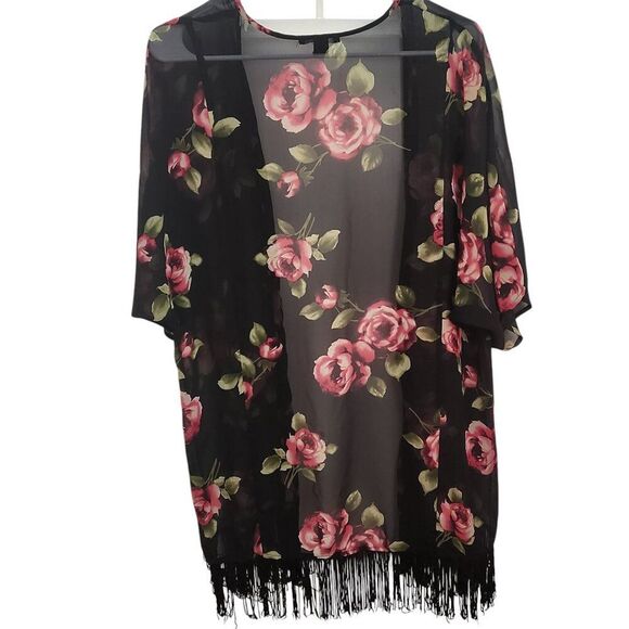 FOREVER 21 Floral Kimono Coverup - Picture 3 of 7